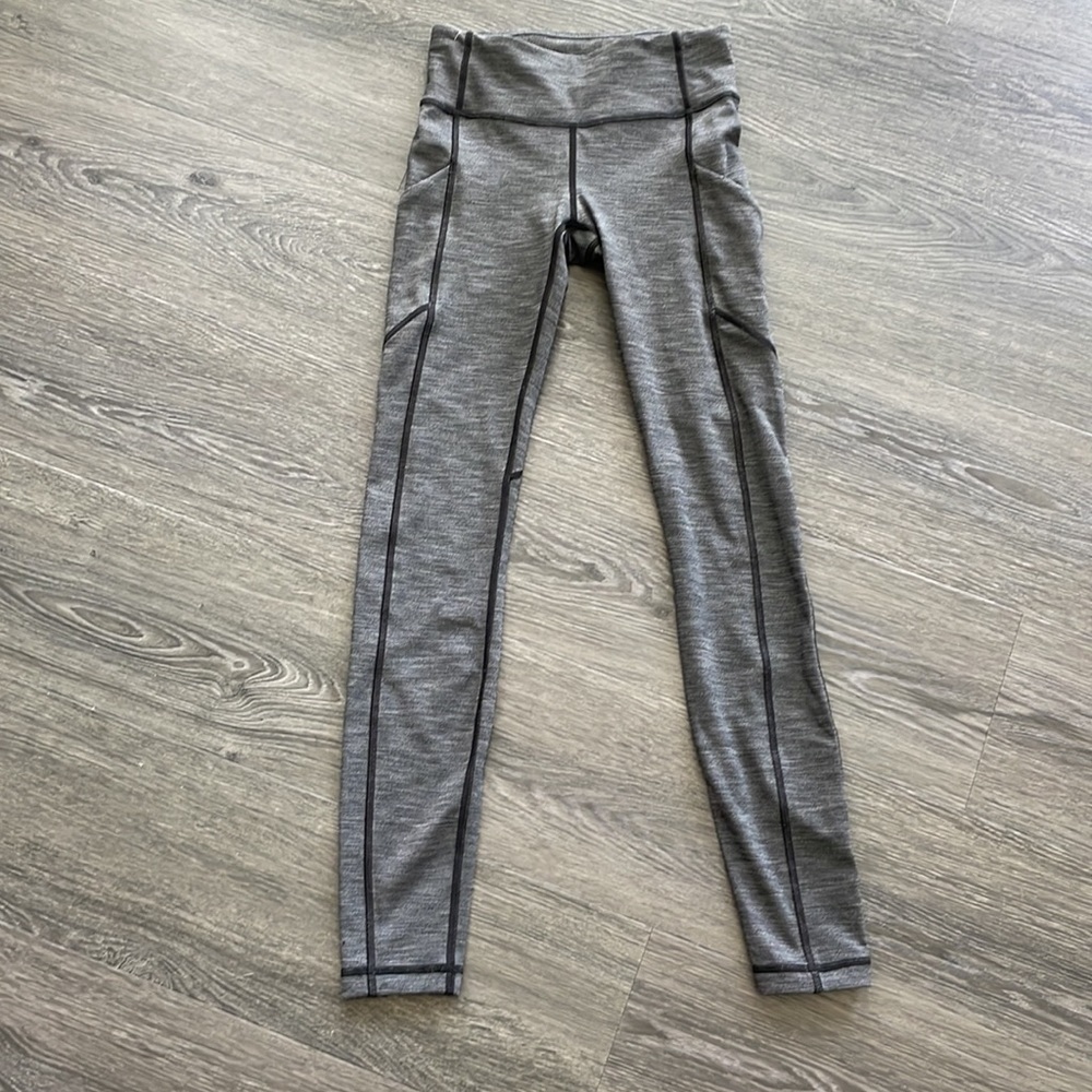 Sz2 Lululemon Speed Tight V Brushed Heathered Black VGUC